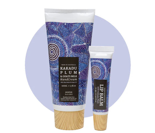 Alperstein Kakadu Plum Hand Cream and Lip Balm Travel Pack